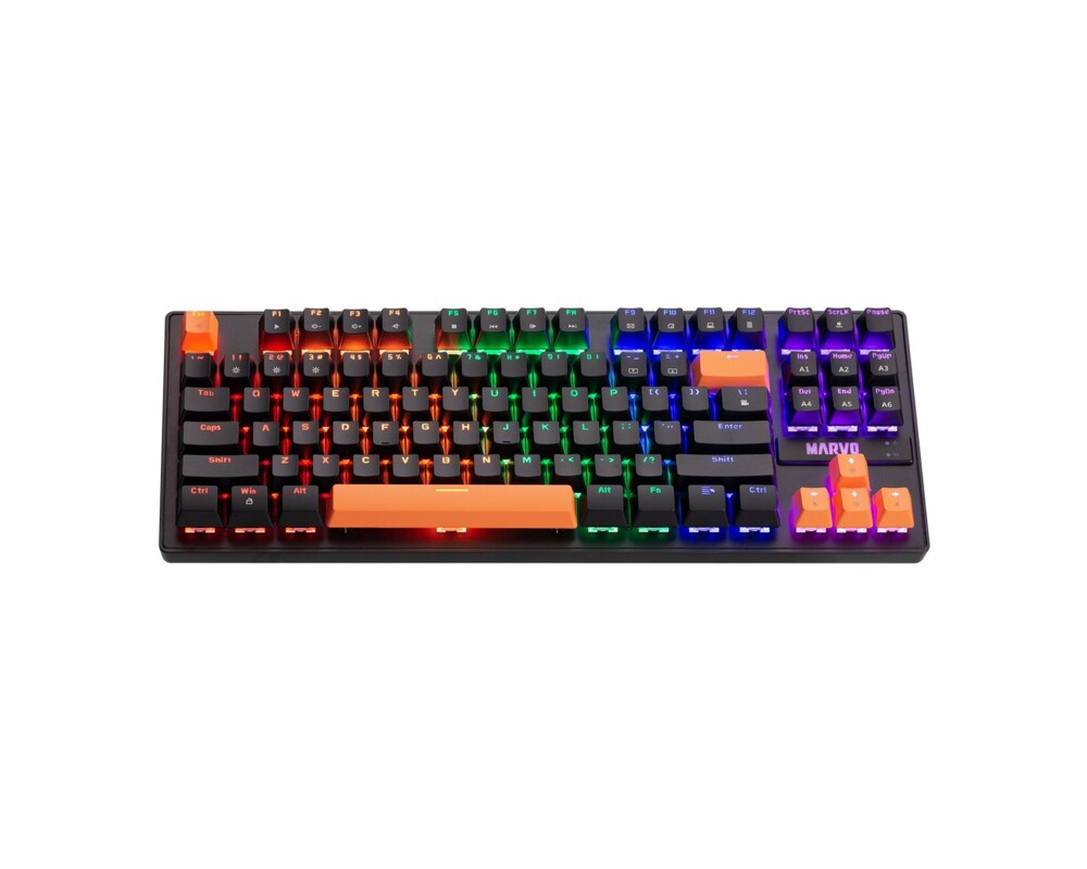 Клавиатура Marvo механична геймърска клавиатура Gaming Mechanical keyboard 87 keys 2