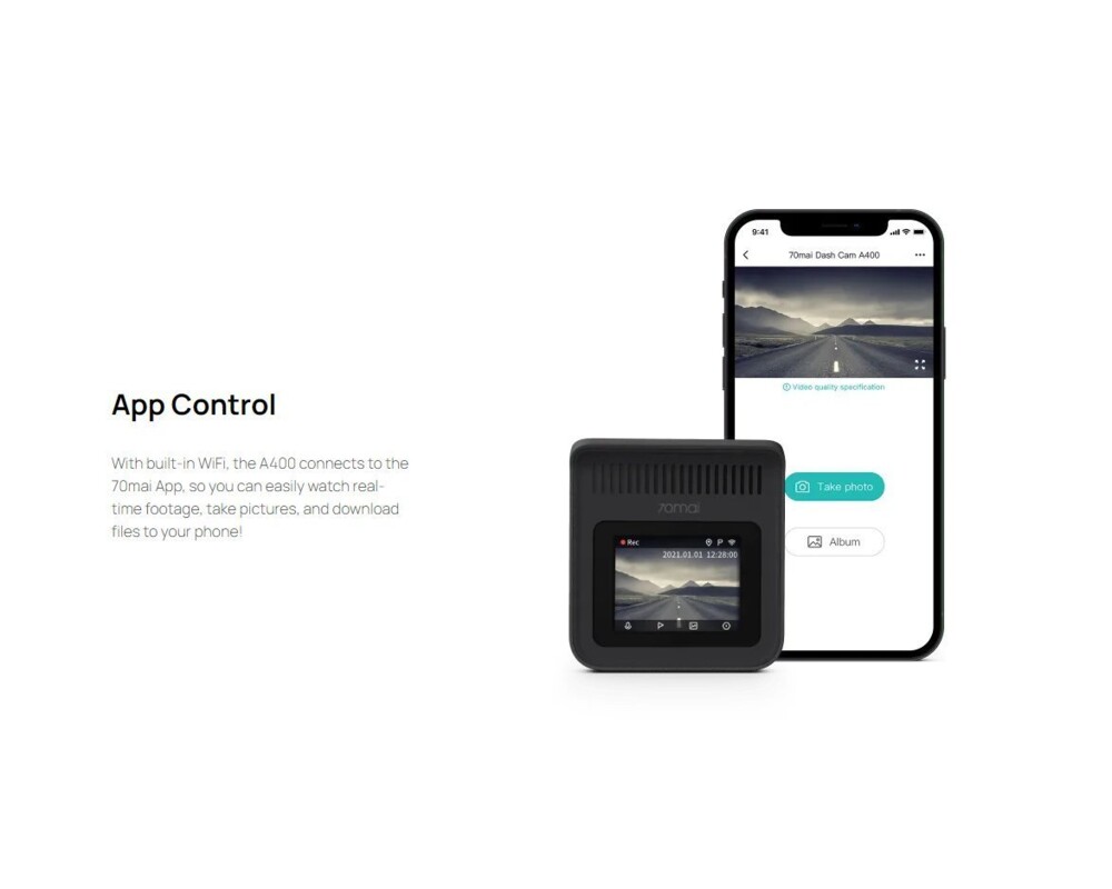 Видеорегистратор 70mai Dash Cam A400 Grey 8