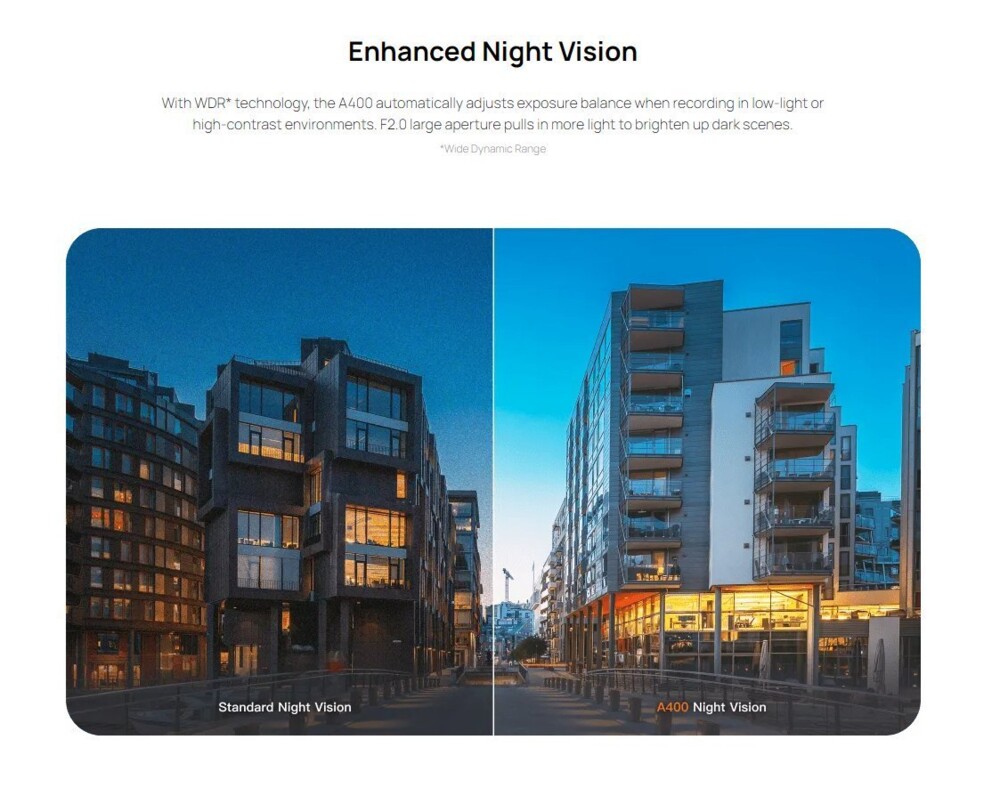 Видеорегистратор 70mai Dash Cam A400 Grey 7