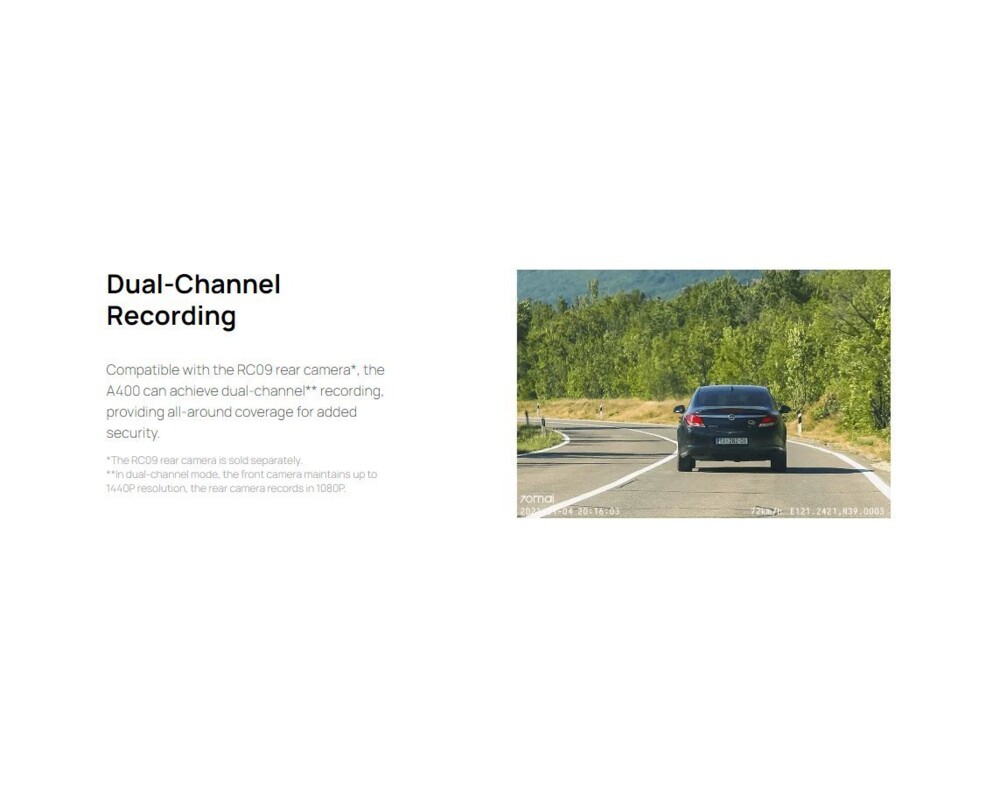 Видеорегистратор 70mai Dash Cam A400 Grey 4