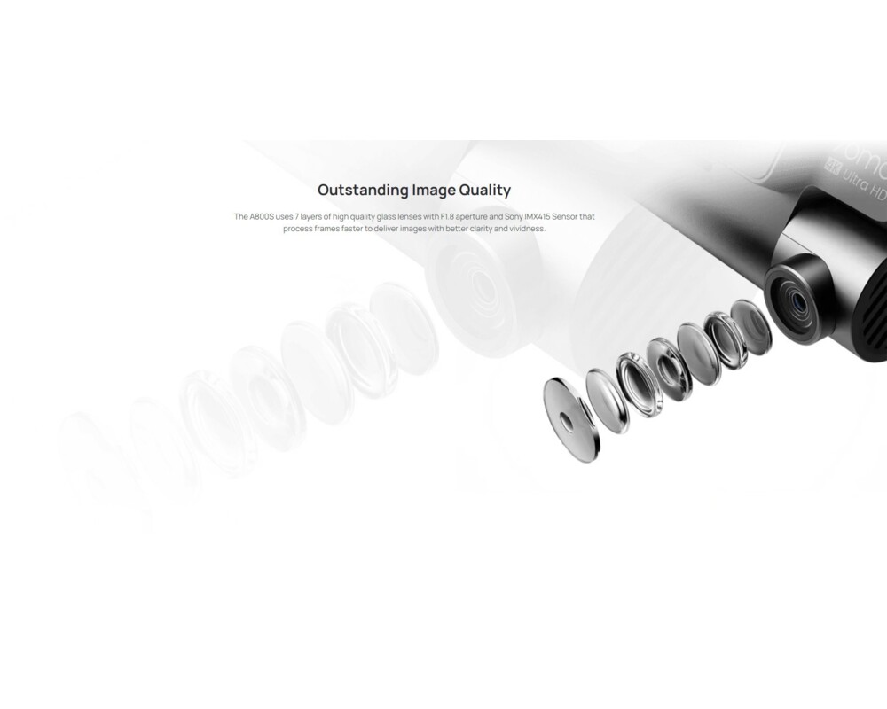 Видеорегистратор 70mai Dash Cam 4K A800S 3