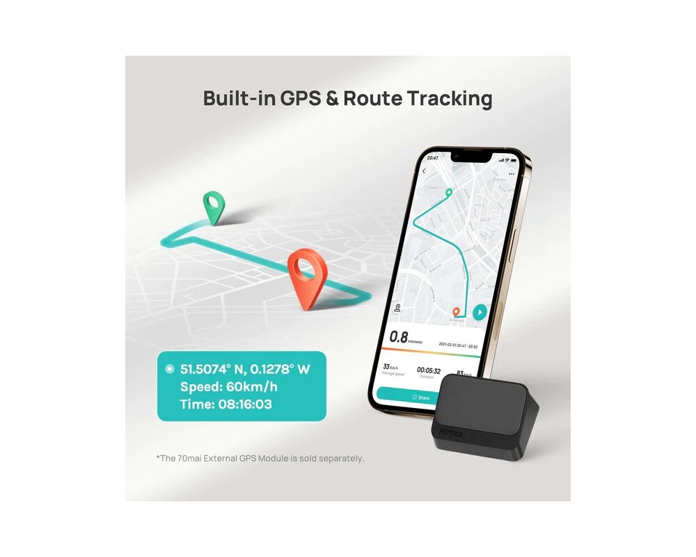 Видеорегистратор 70mai Dash Cam Lite 2 D10 5