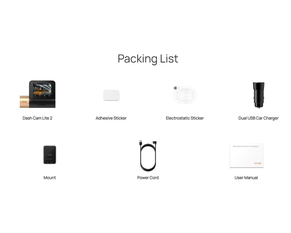 Видеорегистратор 70mai Dash Cam Lite 2 D10 15