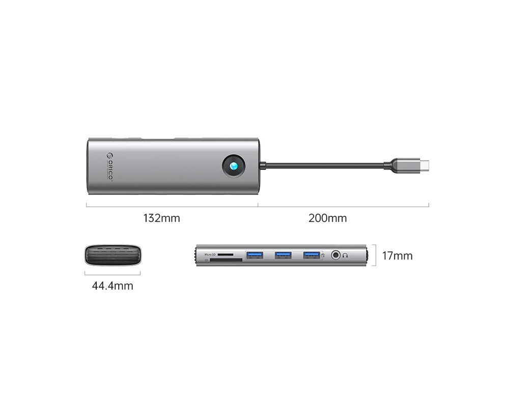 Докинг станция Orico Type-C Docking Station Power Distribution 100W - HDMI 3