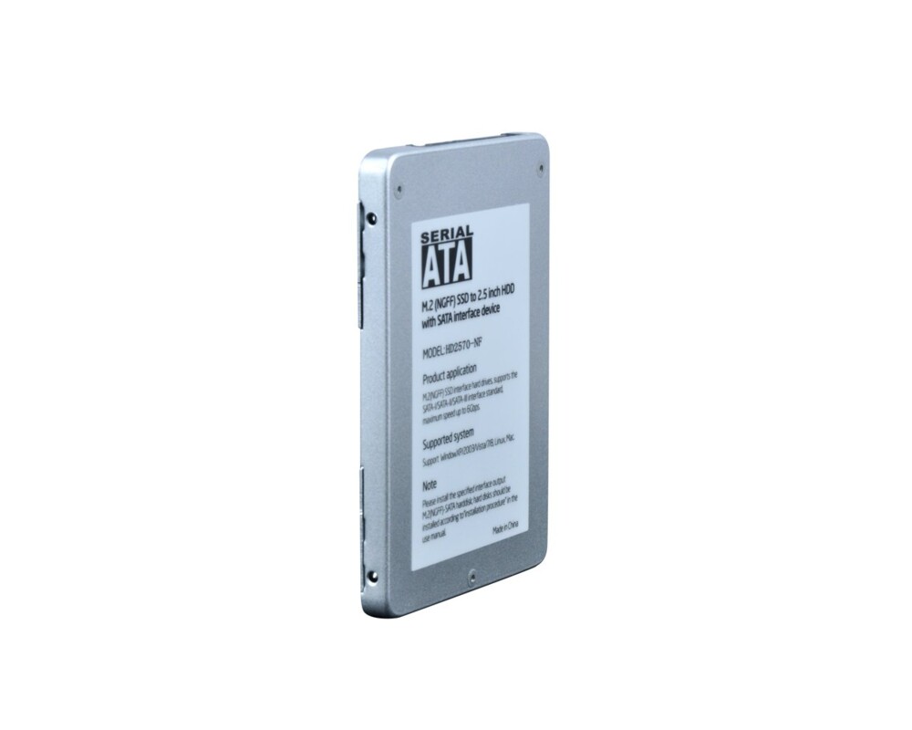 Аксесоар за съхранение Makki кутия за ссд Caddy Convertor M.2 NGFF SSD to 2.5" SATA3 7
