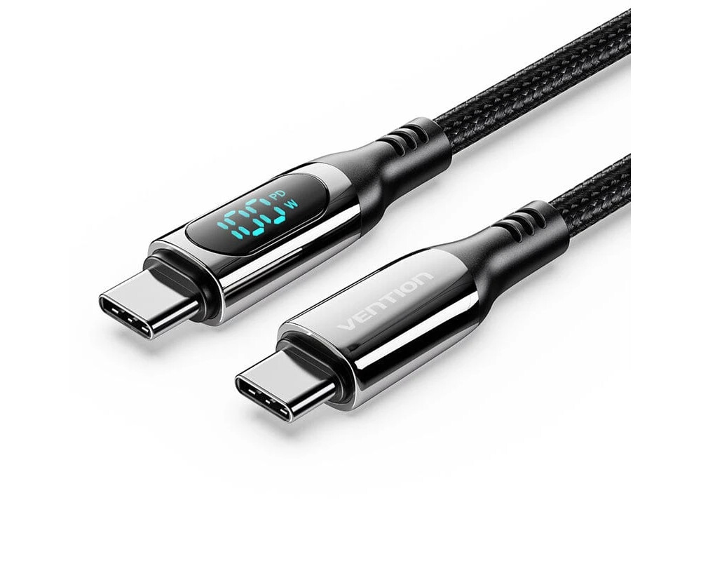 Кабел Vention кабел USB2.0 Type-C/Type-C 100W... 10