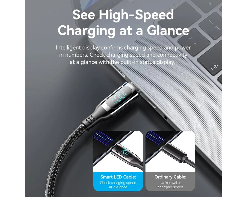 Кабел Vention кабел USB2.0 Type-C/Type-C 100W... 3