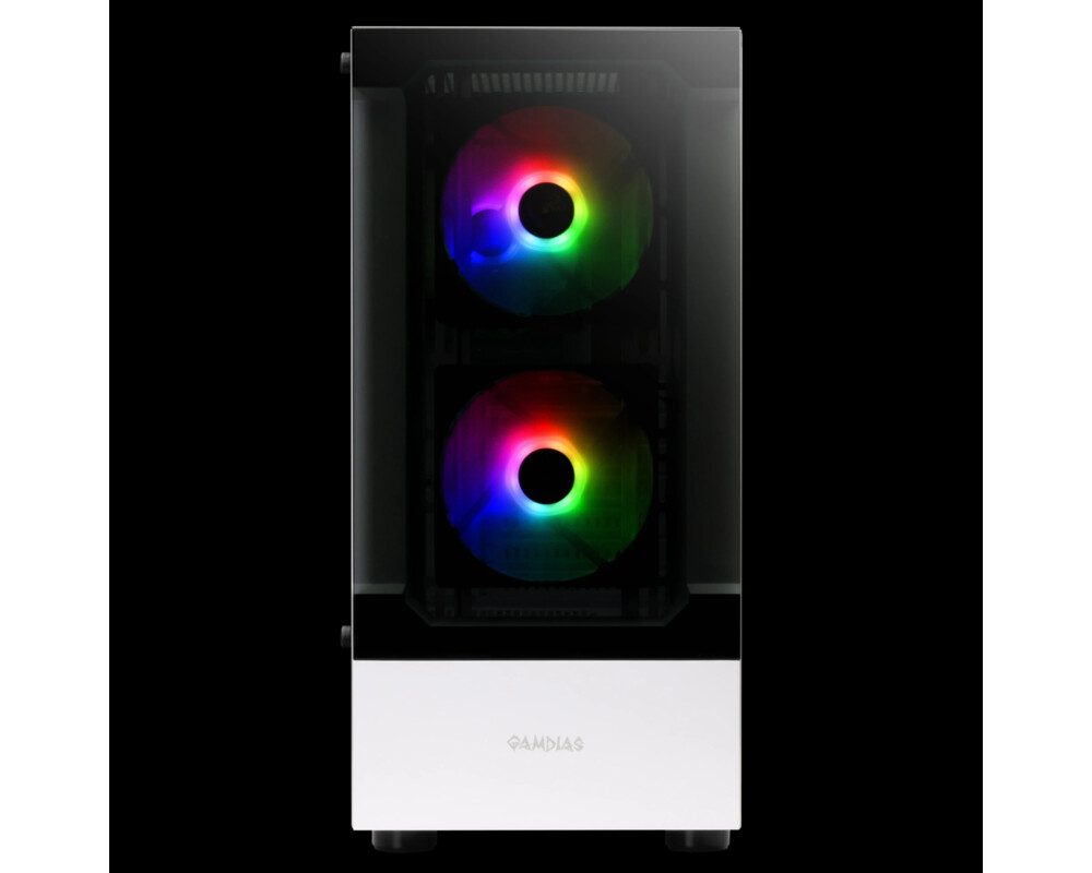 Кутия Gamdias ATX - TALOS E3 White - aRGB 2
