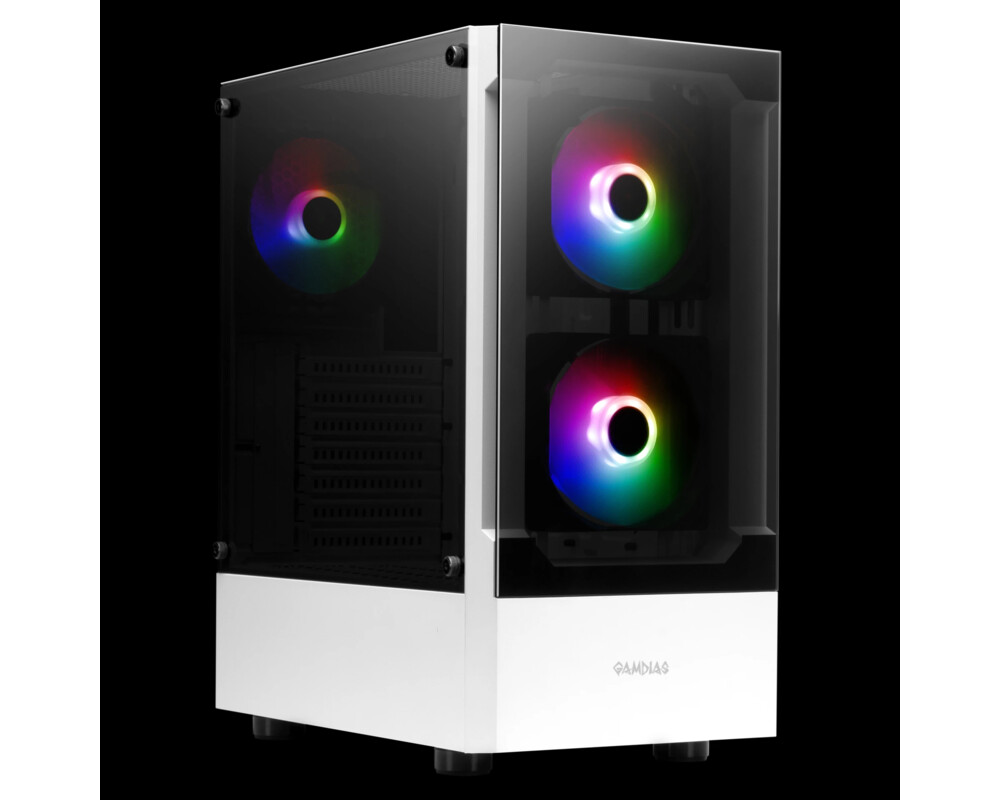 Кутия Gamdias ATX - TALOS E3 White - aRGB 3