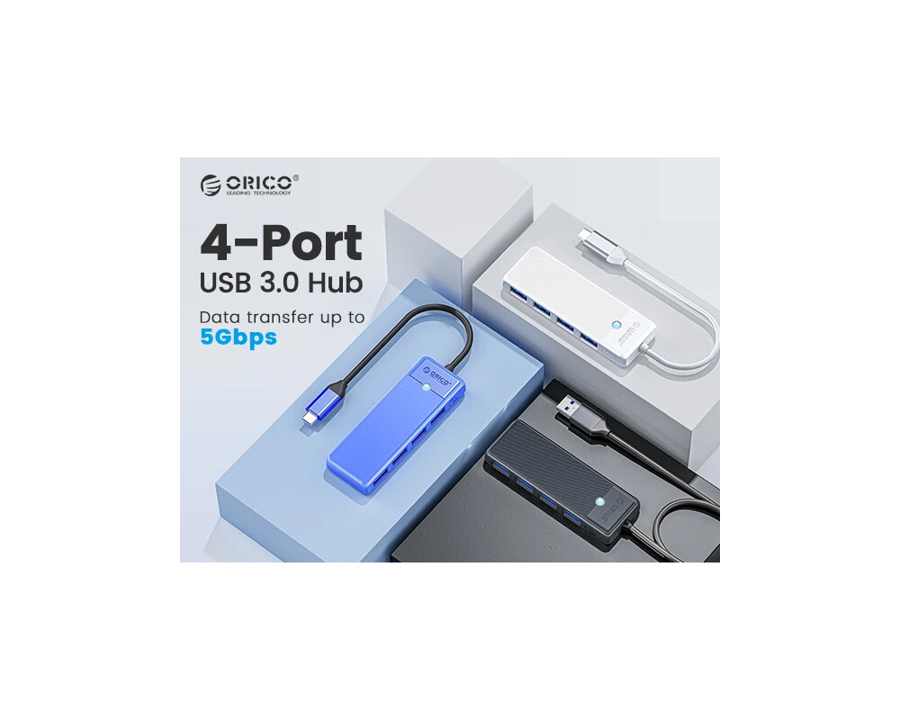 USB хъб Orico USB3.1 HUB Type-C - 4 x USB3.0 - P... 8