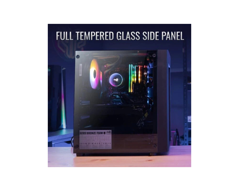 Кутия AeroCool mATX - Hexform-G-BK-v2 - 3 fans... 11