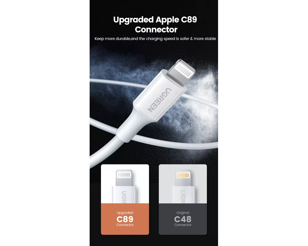 Кабел Ugreen кабел Cable iPhone Lighting/USB data US155 7