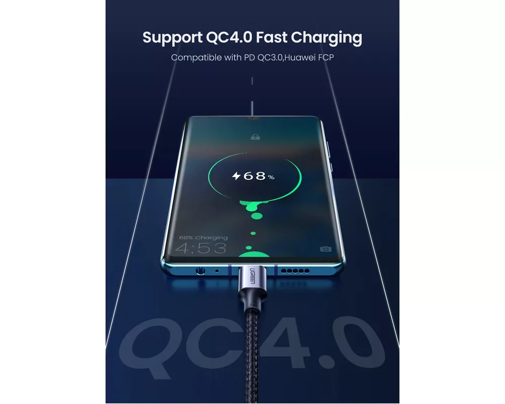 Кабел Ugreen кабел USB 2.0 Type-C M/M US316 13