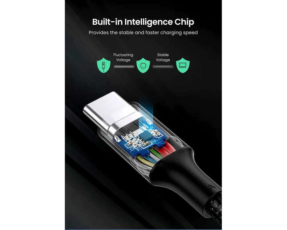 Кабел Ugreen кабел USB 2.0 Type-C M/M US316 16