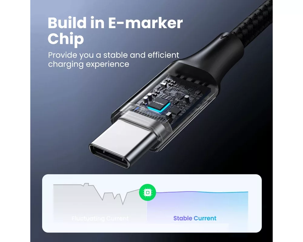 Кабел Ugreen кабел USB 2.0 Type-C M/M US316 9