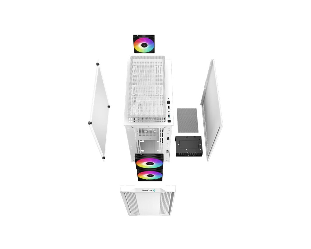 Кутия DeepCool CC360 ARGB, Бяла 30