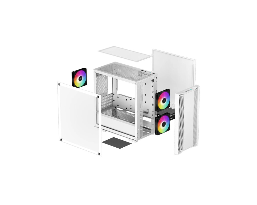 Кутия DeepCool CC360 ARGB, Бяла 29