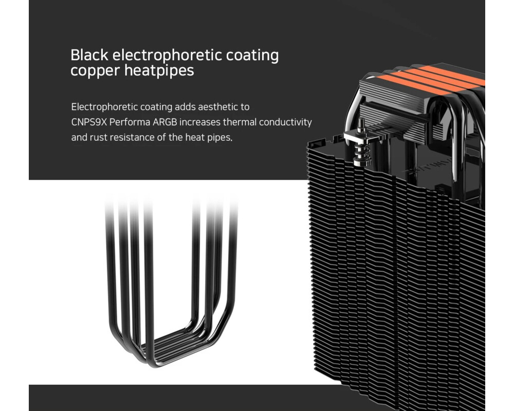 Охладител за процесор Zalman CNPS9X PERFORMA ARGB BLACK - aRGB... 12