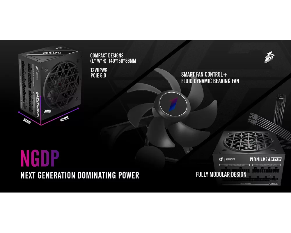 Захранване 1stPlayer ATX 3.0 1000W Platinum - NGDP1... 9