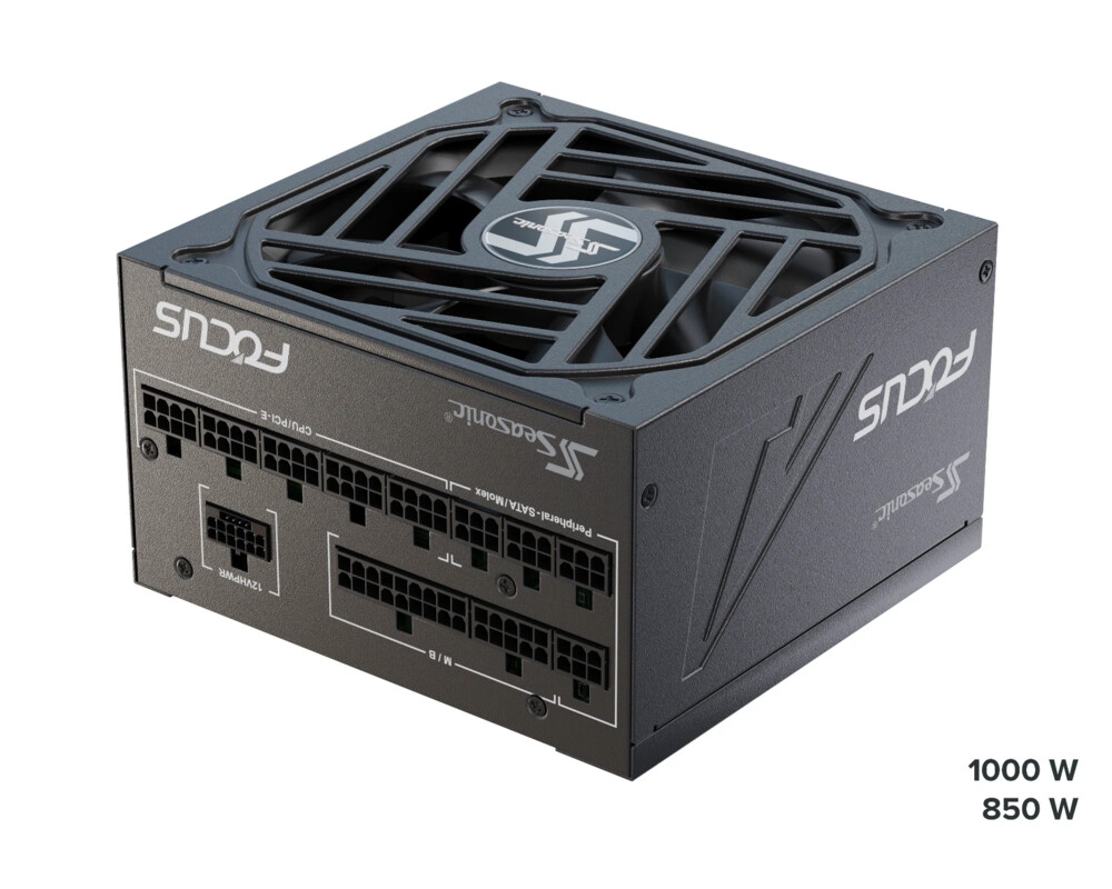 Захранване SEASONIC FOCUS GX-1000 1000W, 80+ Gold PCIe 5.0, Fully Modular 16