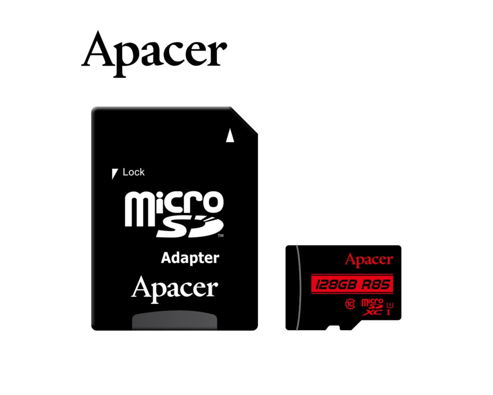 Флаш карта Apacer 128GB microSDXC Class 10 UHS-I (1 adapter) 5