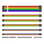 Кабел 1stPlayer комплект удължителни кабели Custom Modding Cable Kit Rainbow - ATX24P 2