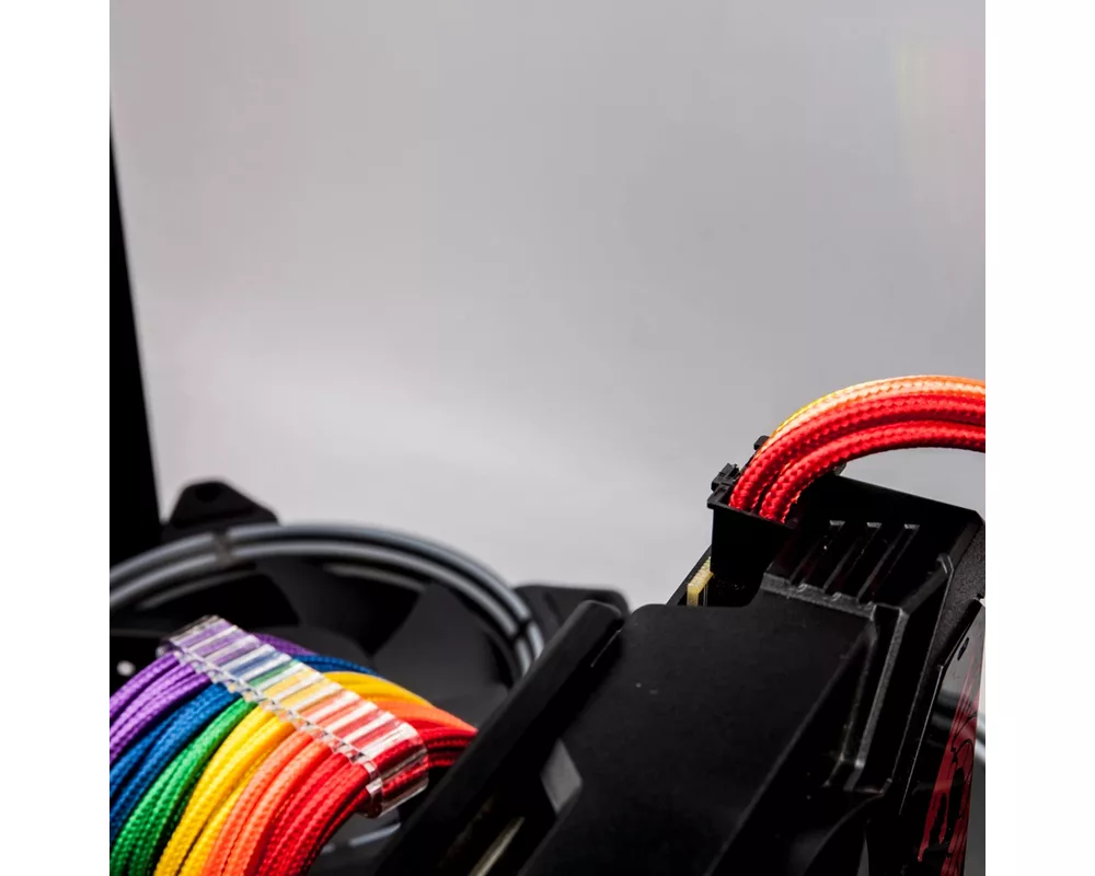 Кабел 1stPlayer комплект удължителни кабели Custom Modding Cable Kit Rainbow - ATX24P 7