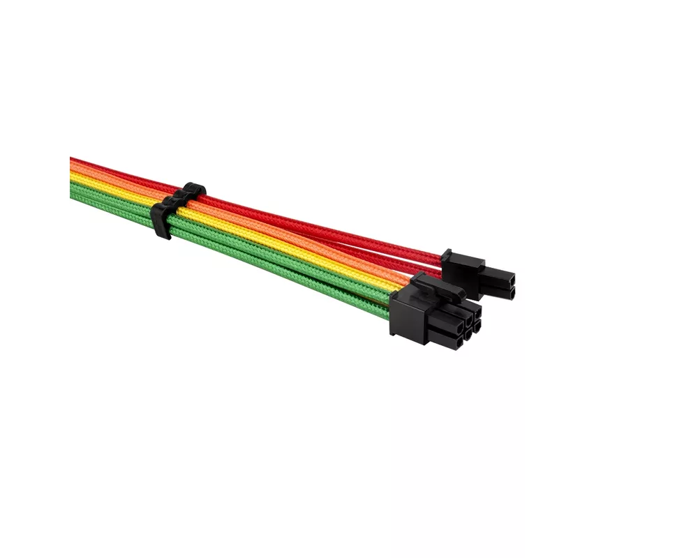 Кабел 1stPlayer комплект удължителни кабели Custom Modding Cable Kit Rainbow - ATX24P 9