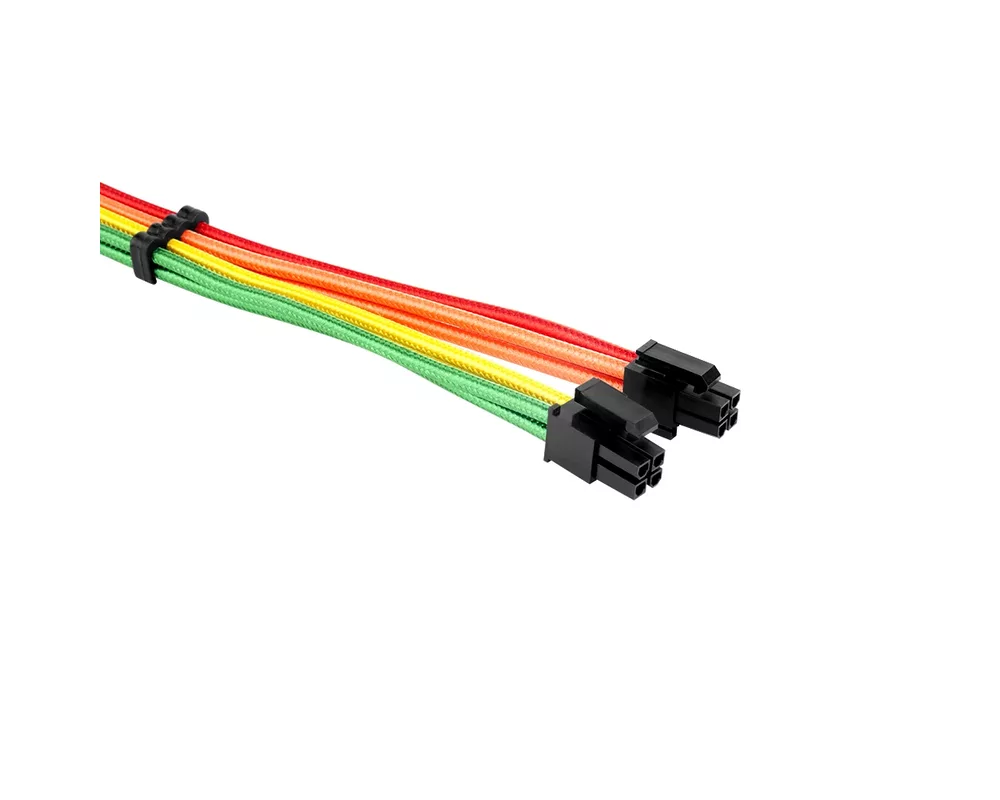 Кабел 1stPlayer комплект удължителни кабели Custom Modding Cable Kit Rainbow - ATX24P 8