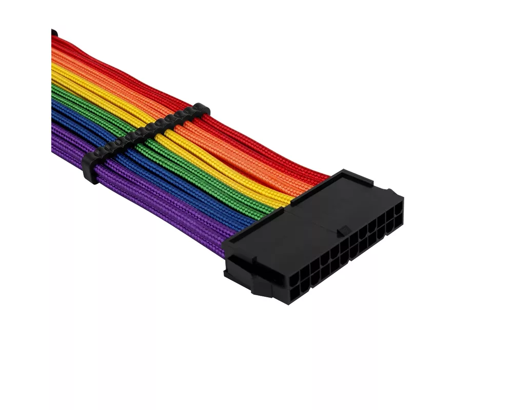 Кабел 1stPlayer комплект удължителни кабели Custom Modding Cable Kit Rainbow - ATX24P 4