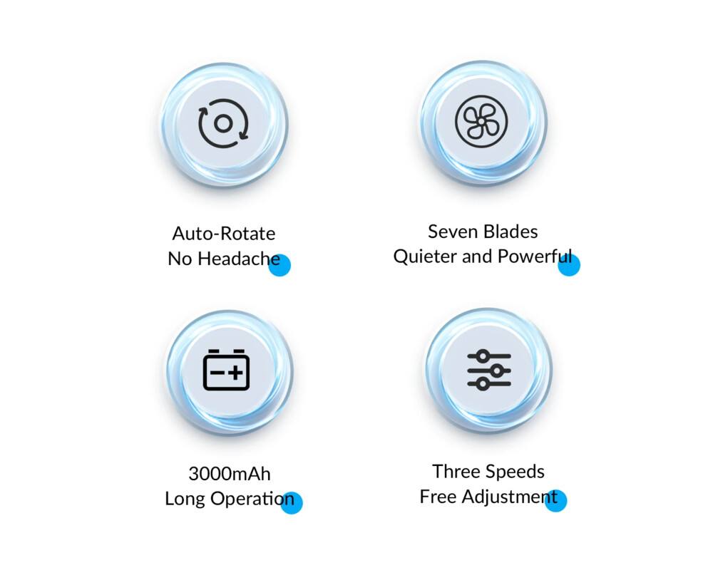 Вентилатор Orico за бюро Desktop USB - YT-N9C-WH-BP 11