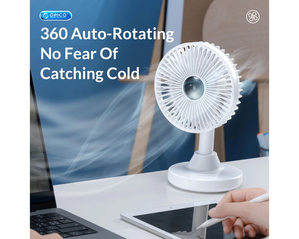 Вентилатор Orico за бюро Desktop USB - YT-N9C-WH-BP 4