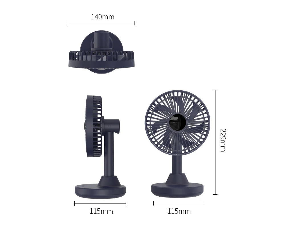 Вентилатор Orico за бюро Desktop USB - YT-N9C-BL-BP 2