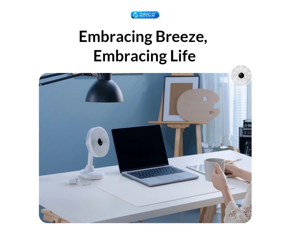Вентилатор Orico за бюро Desktop USB - YT-N9C-BL-BP 9