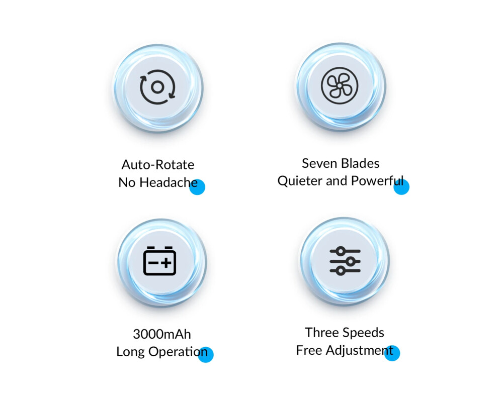 Вентилатор Orico за бюро Desktop USB - YT-N9C-BL-BP 11