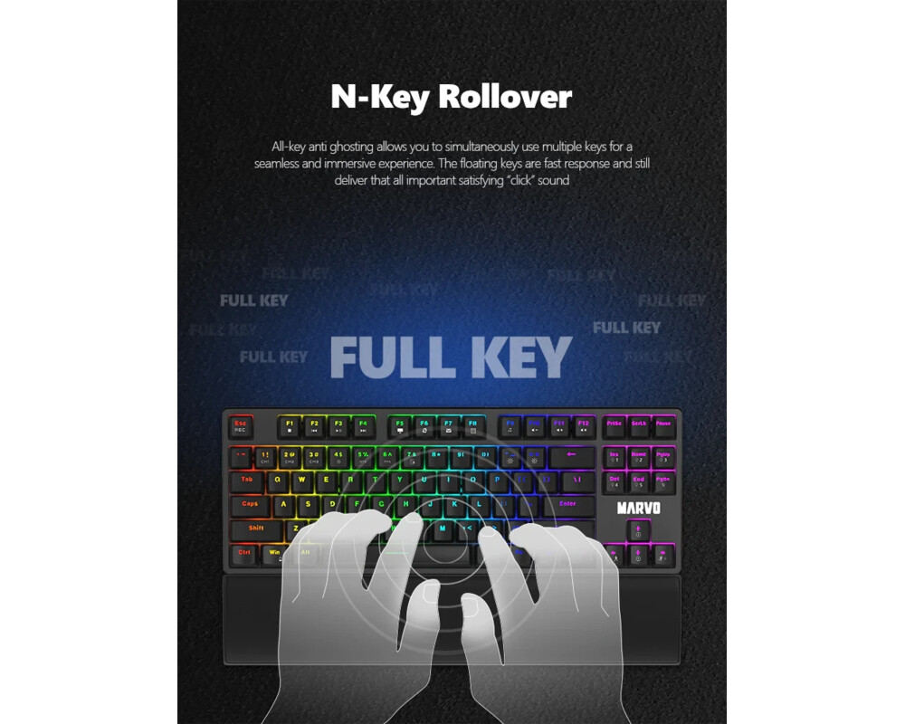 Клавиатура Marvo механична KG947 - Blue switches 18