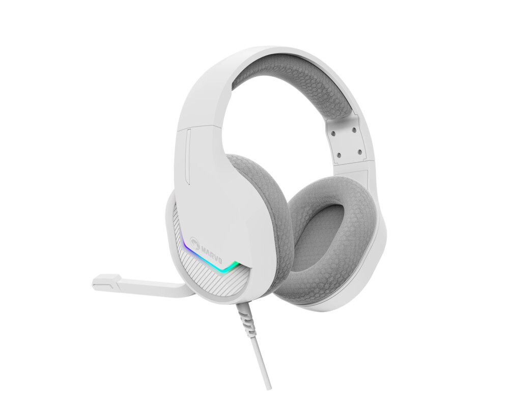 Слушалки Marvo H8618 White - 50mm 4