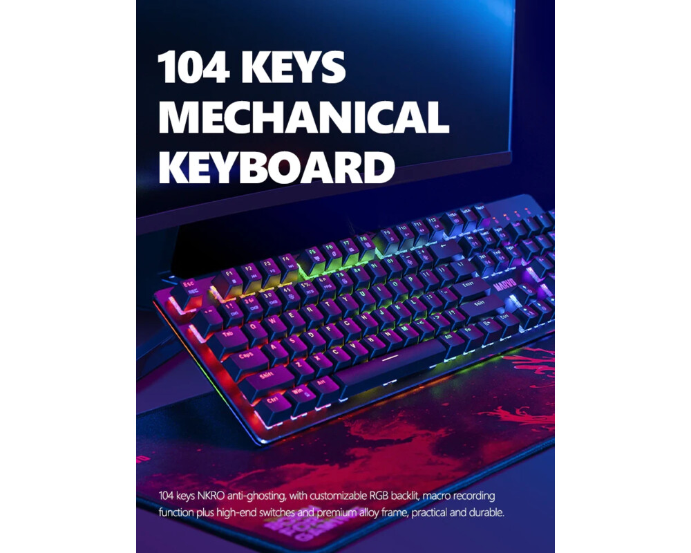 Клавиатура Marvo Геймърски комплект Gaming COMBO CM372 3-in-1 - Mechanical Keyboard 8