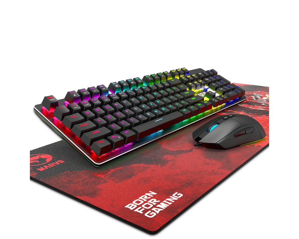 Клавиатура Marvo Геймърски комплект Gaming COMBO CM372 3-in-1 - Mechanical Keyboard 3