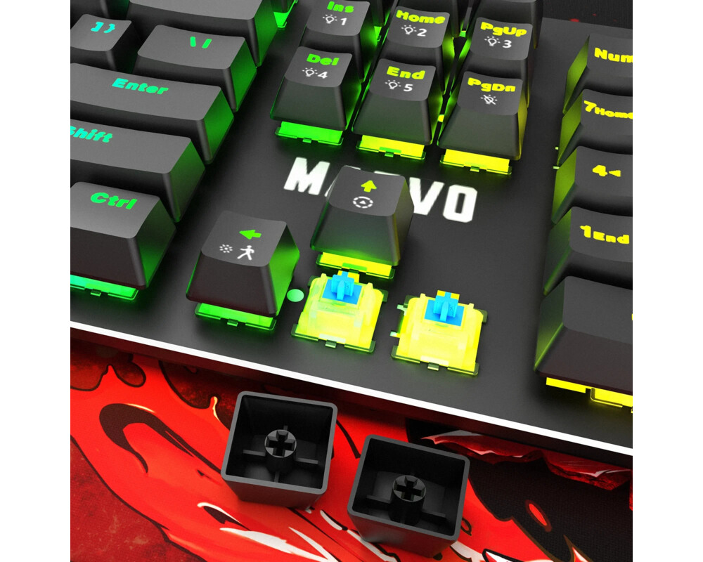 Клавиатура Marvo Геймърски комплект Gaming COMBO CM372 3-in-1 - Mechanical Keyboard 4