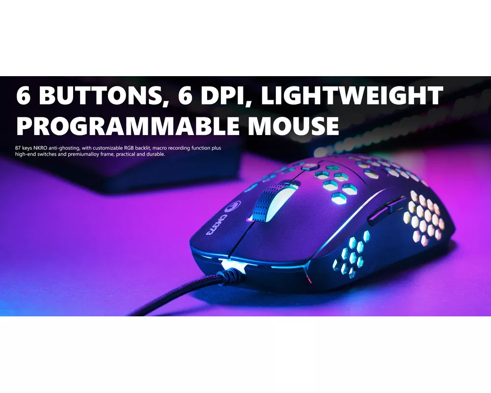 Клавиатура Marvo Геймърски комплект Gaming COMBO CM373 Red Switches 2-in-1 - Mechanical Keyboard TKL 6