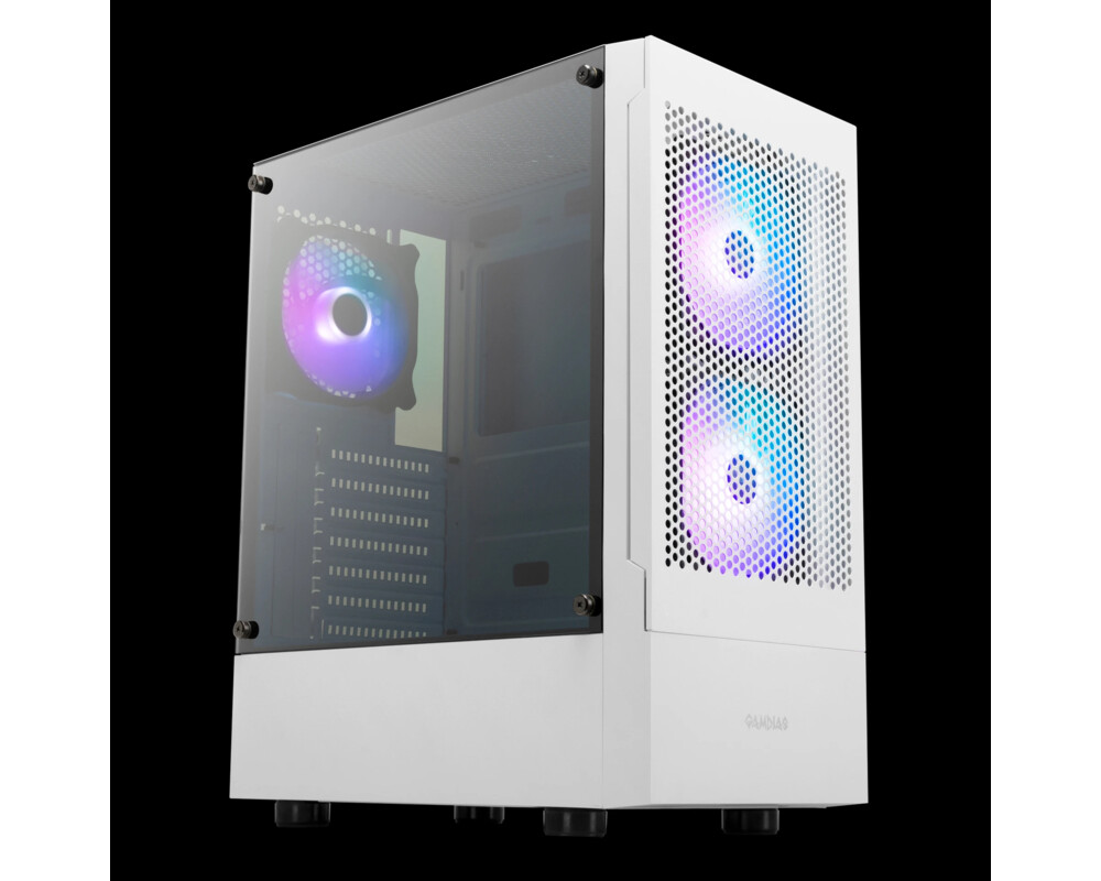 Кутия Gamdias ATX - TALOS E3 MESH White - aRGB 2