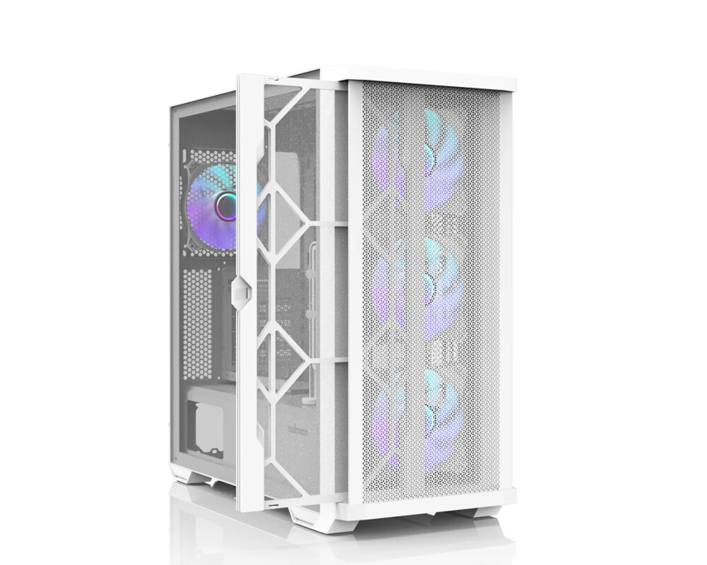 Кутия Zalman EATX - Z10 DUO White - Mesh/Tempe... 6
