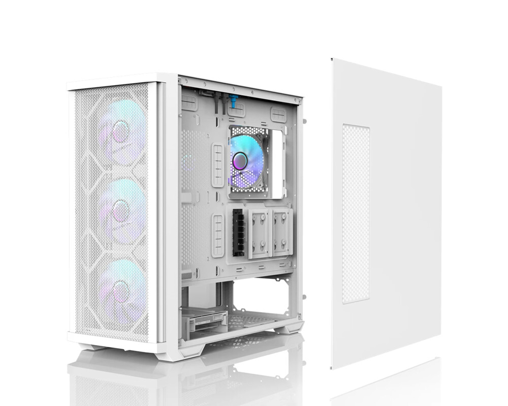 Кутия Zalman EATX - Z10 DUO White - Mesh/Tempe... 9