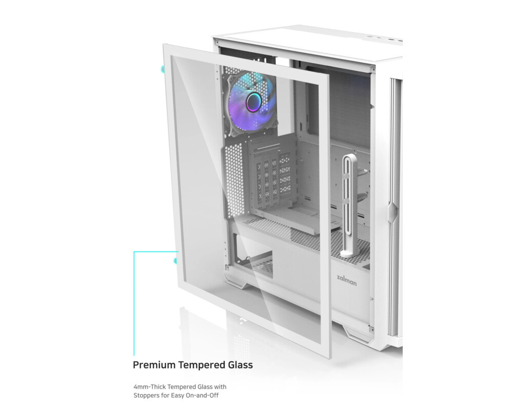 Кутия Zalman EATX - Z10 DUO White - Mesh/Tempe... 19