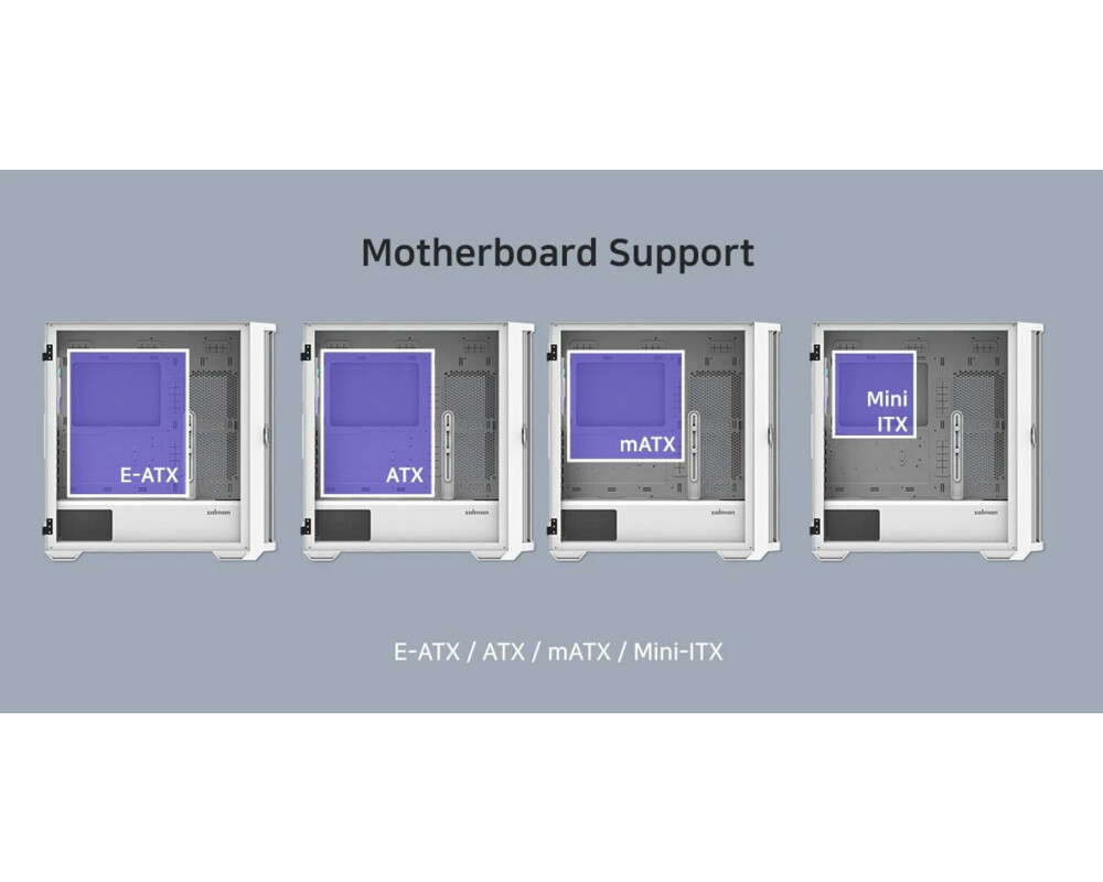 Кутия Zalman EATX - Z10 DUO White - Mesh/Tempe... 23