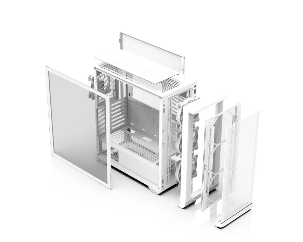 Кутия Zalman EATX - Z10 DUO White - Mesh/Tempe... 5