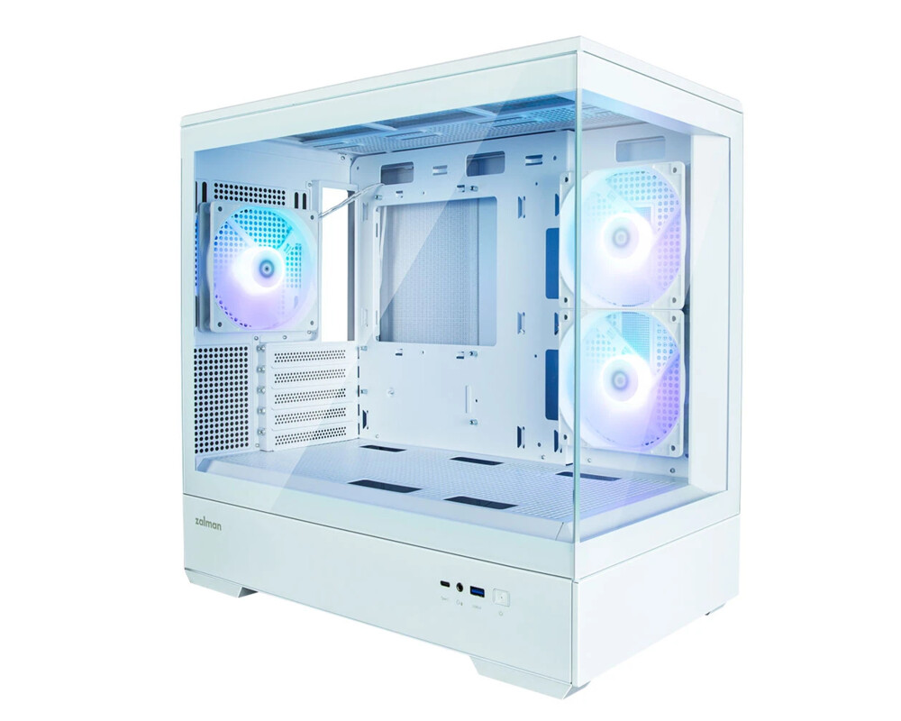Кутия Zalman mATX - P30 White - aRGB 9
