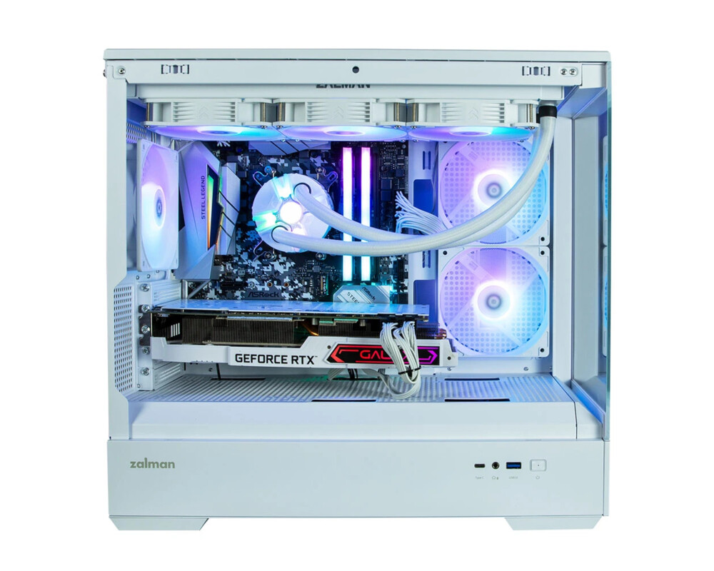 Кутия Zalman mATX - P30 White - aRGB 2