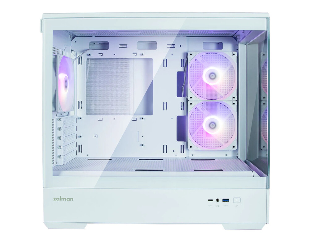 Кутия Zalman mATX - P30 White - aRGB 8